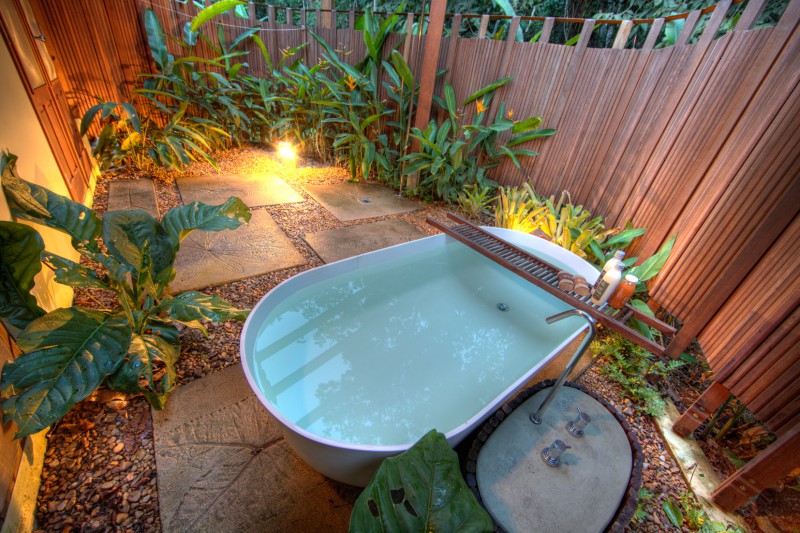 Bathtub at private garden IV
